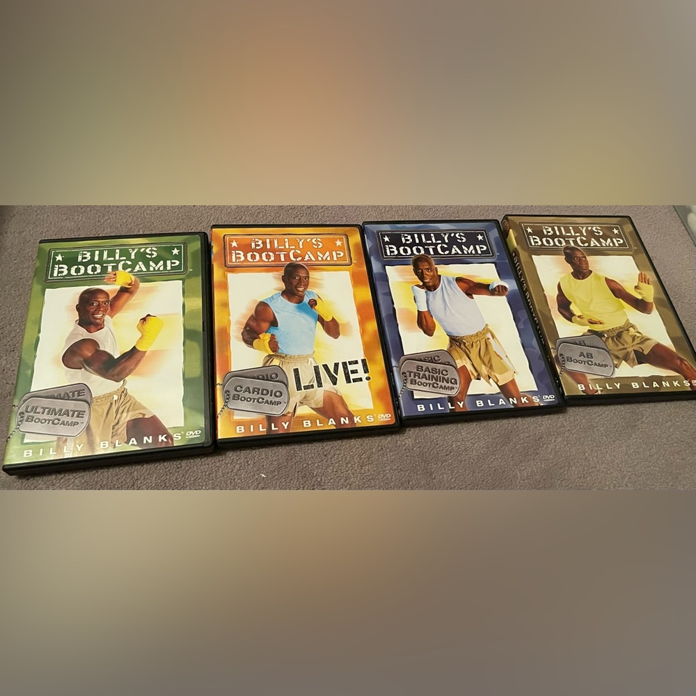 Billy Blanks Bootcamp DVD Exercise Box Set Series of 4